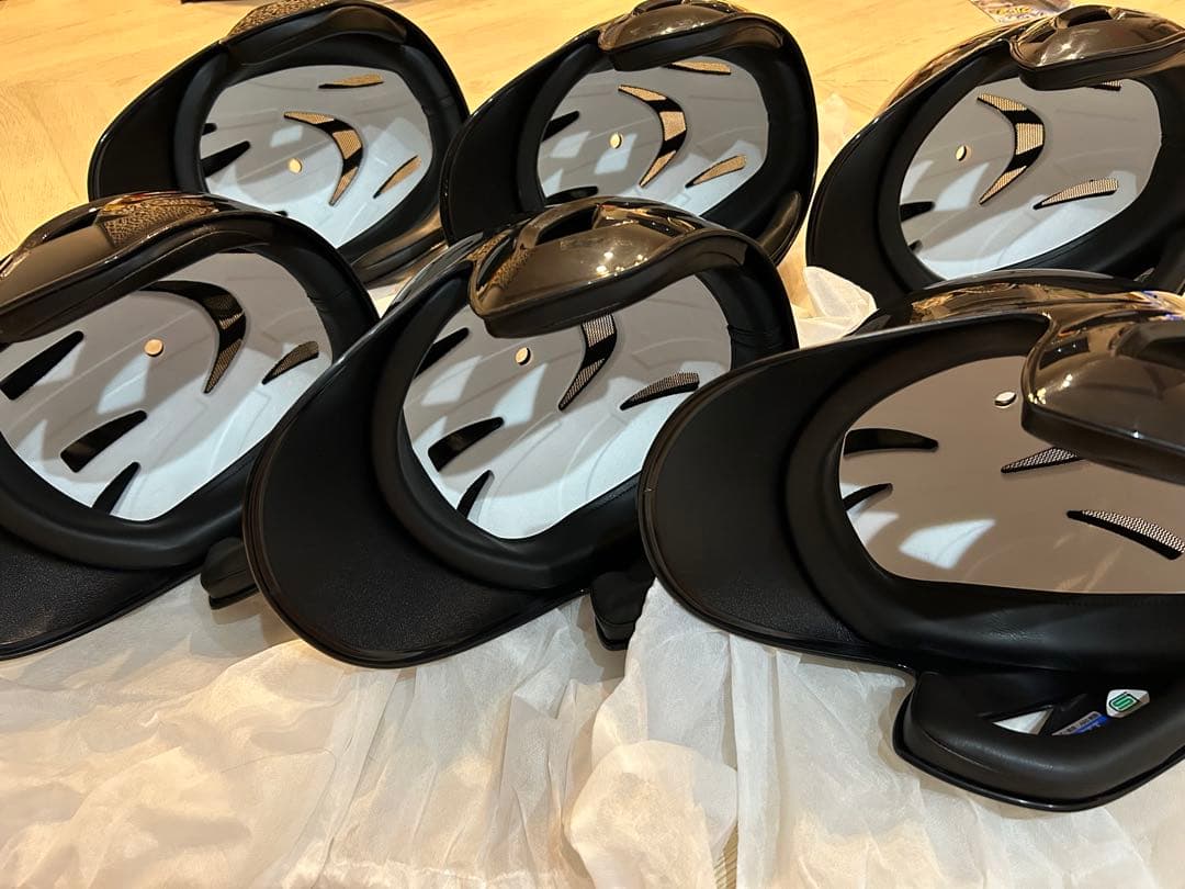 野球　ヘルメット　ZETT JSBB ブラック　6個セット