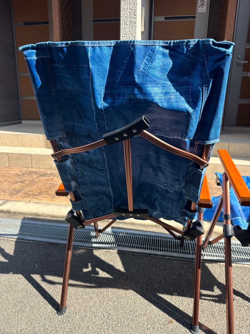 コールマンコラボmonroデニムブルー 折りたたみチェア 2脚セット