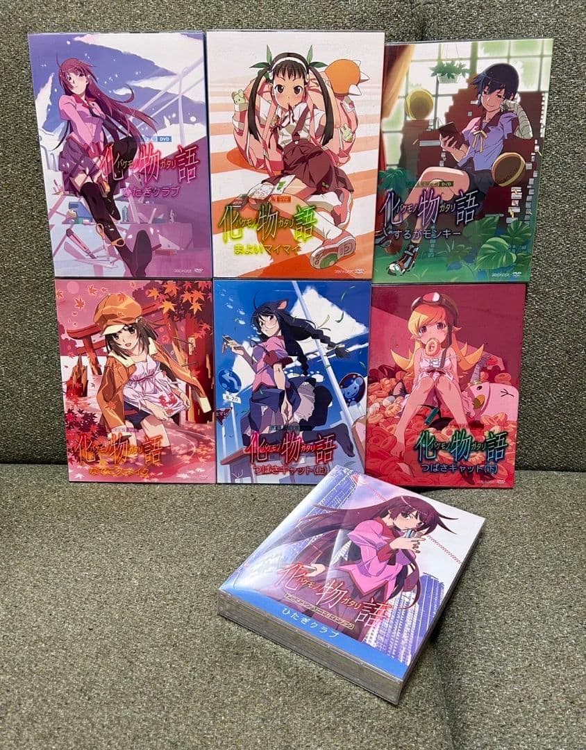 【美品】物語シリーズDVD&Blu-ray全41巻収納BOX付ファイルティッシュ