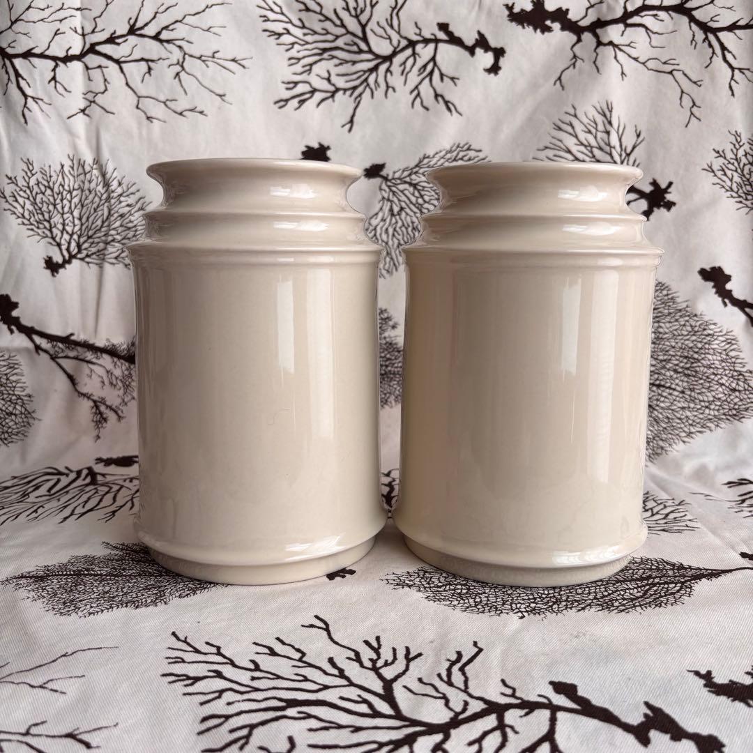 【美品】scope キッチンツールキャニスター 170mm グレー ２個 セット