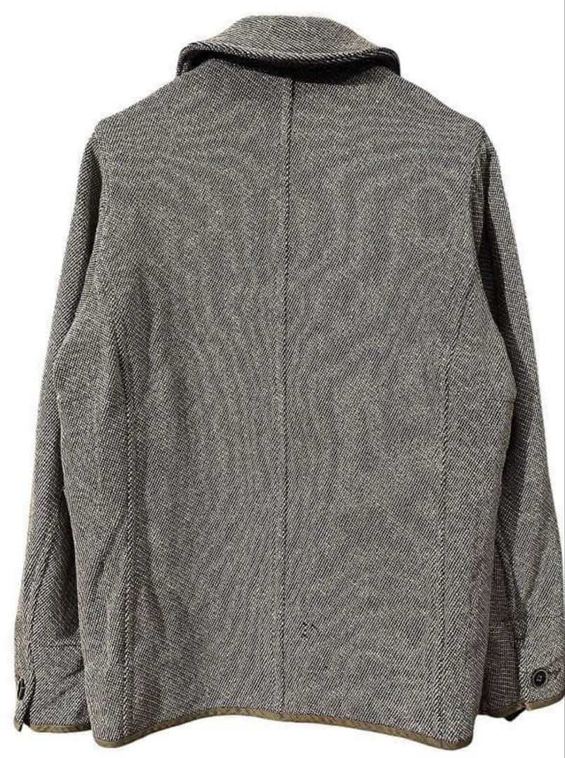 フルクリーニング済 キャピタル 初期 カシドス 本革 切替 ツイード調 Pコート