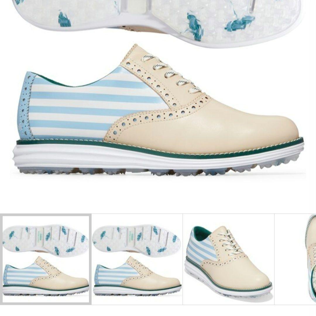 超美品お買得❣️ お洒落 コールハーンオックスコラボゴルフシューズ22～23cm