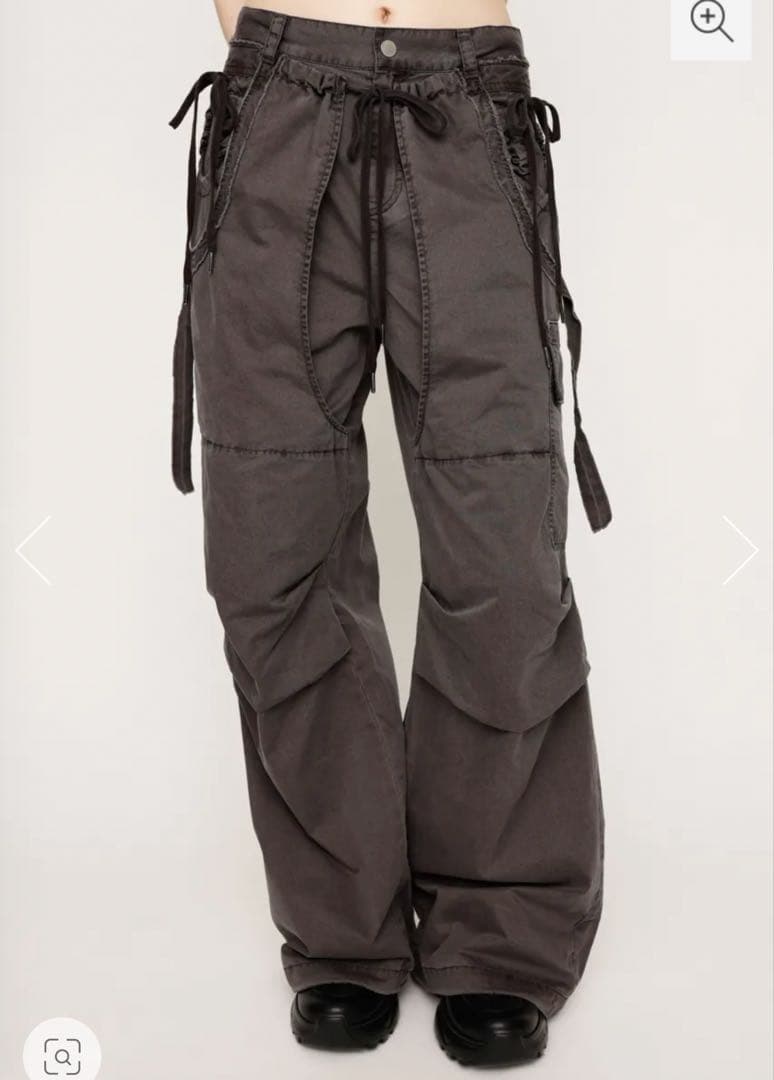 SLY タックワイドウーブンパンツ