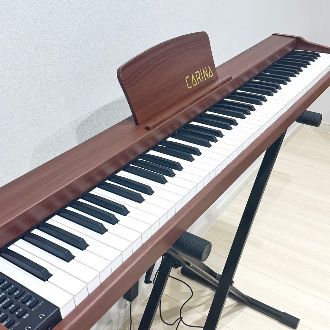 【美品】　CARINA カリーナ　電子ピアノ　88鍵盤　スタンド付き　キーボード