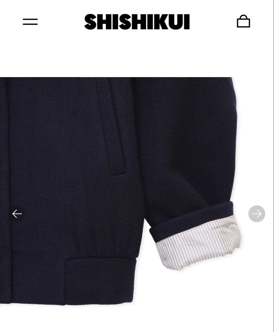 SHISHIKUI WOOL JAK ネイビー　M