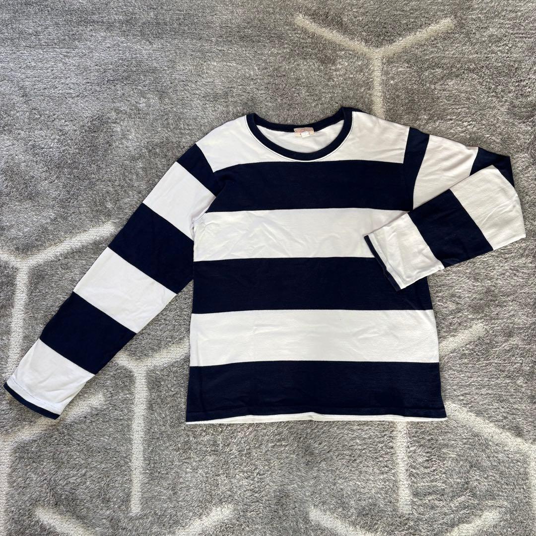 BUTCHER PRODUCTS ストライプ長袖カットソーサイズ40アットラスト