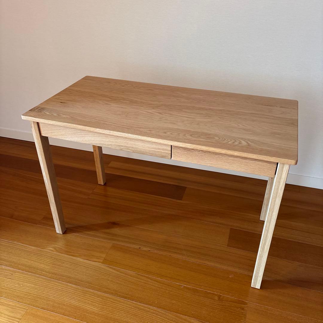 【美品】無印良品　木製デスク　オーク材　学習机