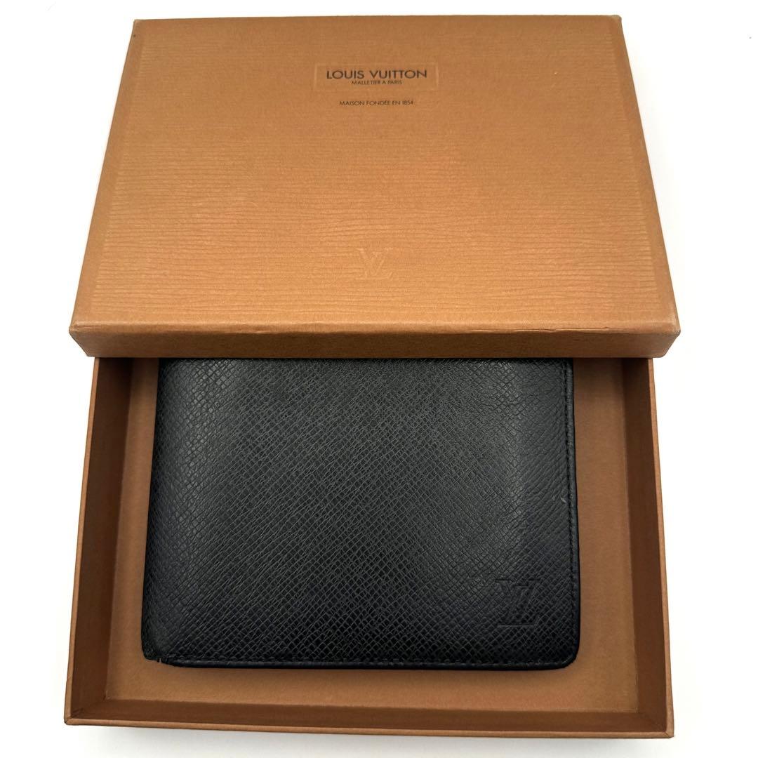 【箱付】LOUIS VUITTON ポルトフォイユ フロリン タイガ ブラック