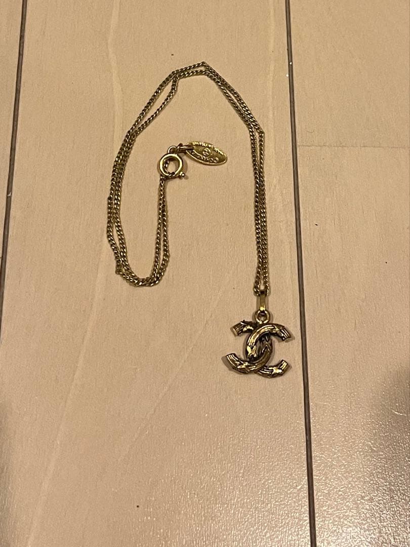 CHANEL ヴィンテージ　ゴールド　ネックレス　ココマーク　正規品