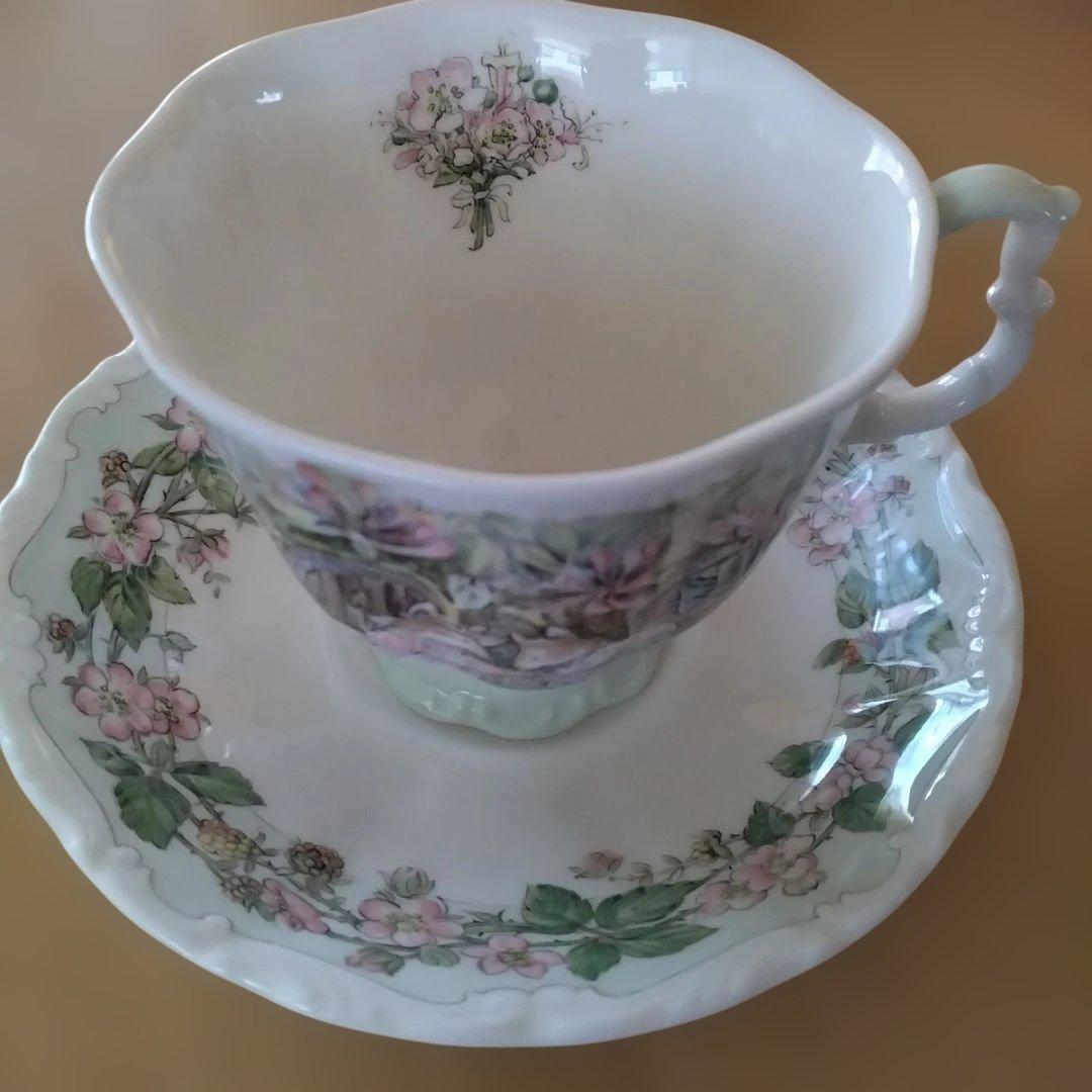 新品　ロイヤルドルトン ブランベリー ヘッジ 　カップソーサー4客 プレート２枚