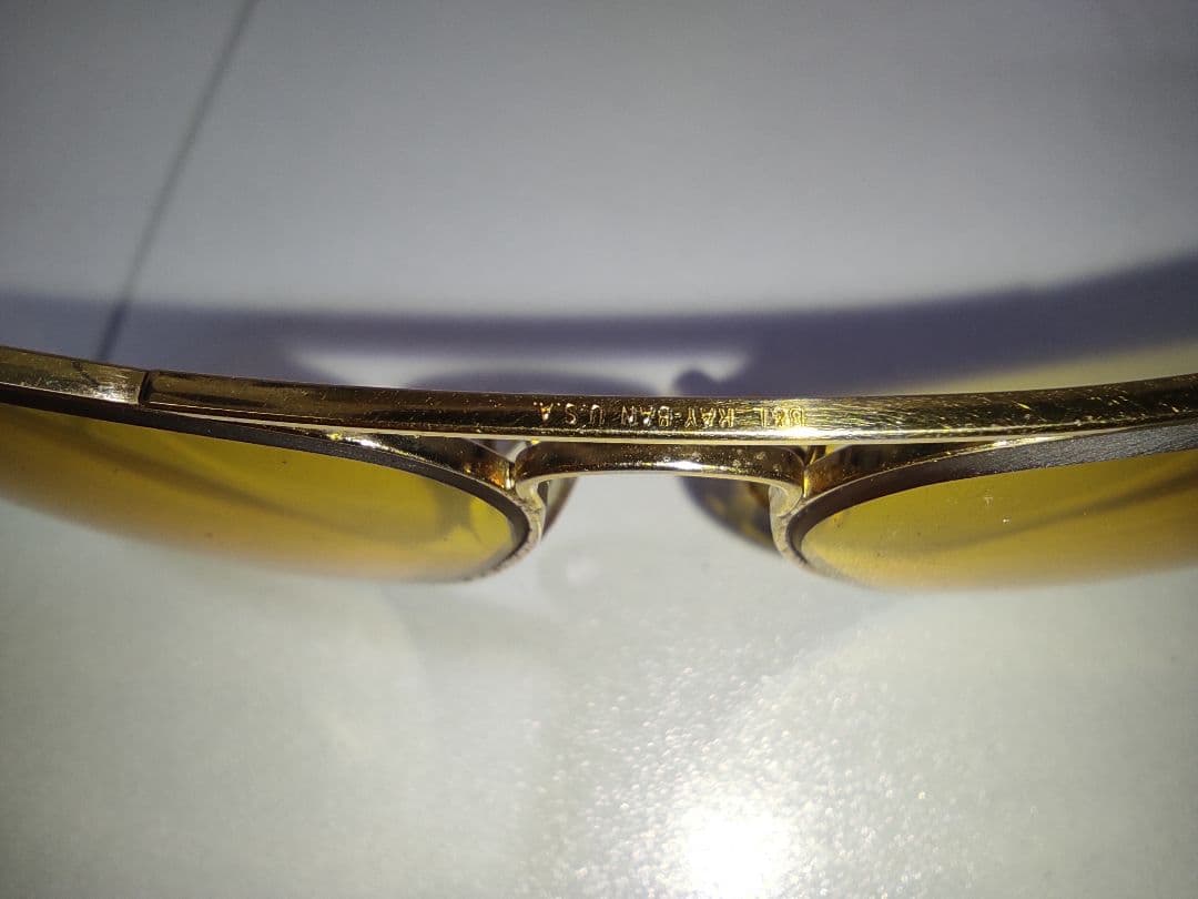 レイバン Ray-Ban USA B＆L レトロサングラス　金色フレーム