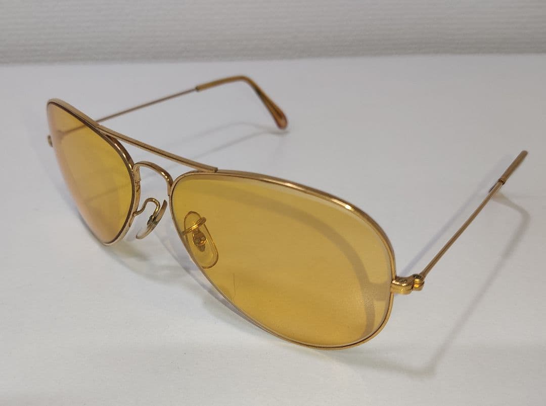 レイバン Ray-Ban USA B＆L レトロサングラス　金色フレーム