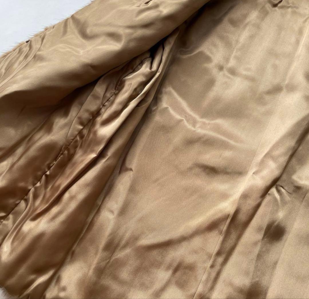 美品【希少】高級毛皮ミンク ジャケットコート ブラウン