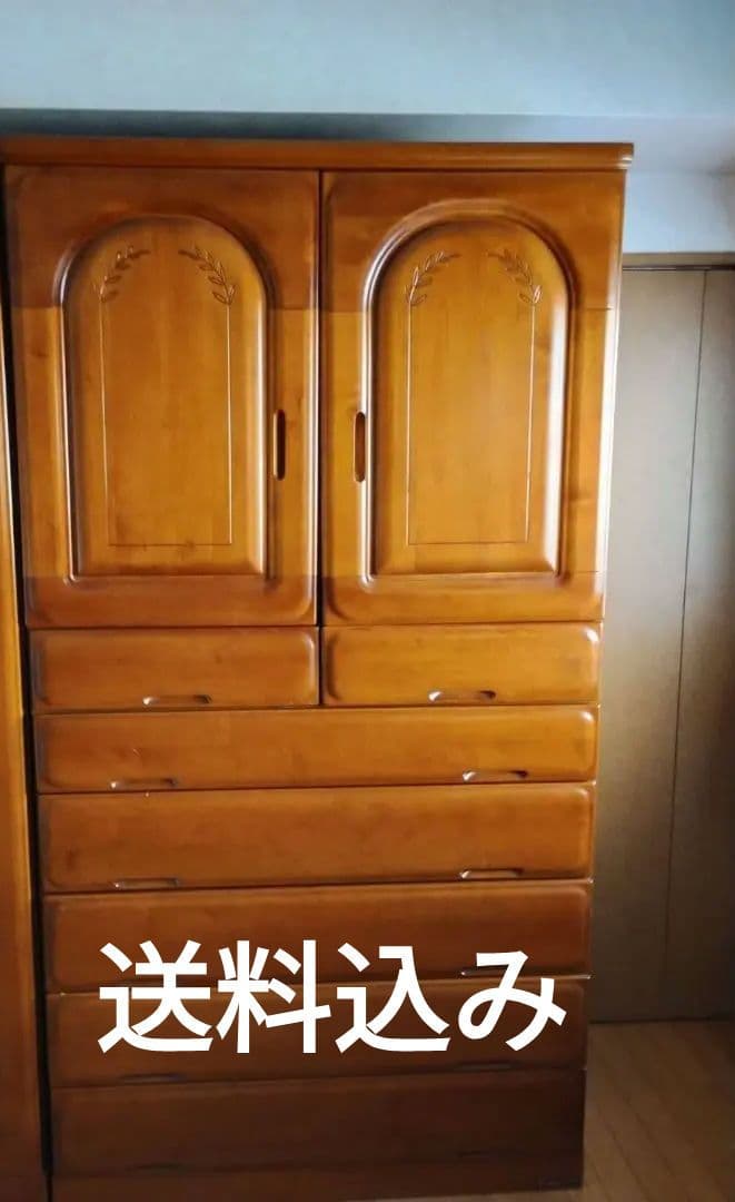 2月23日まで出品　送料込　高級　 箪笥　着物　タンス　ポリエステル塗装　国産