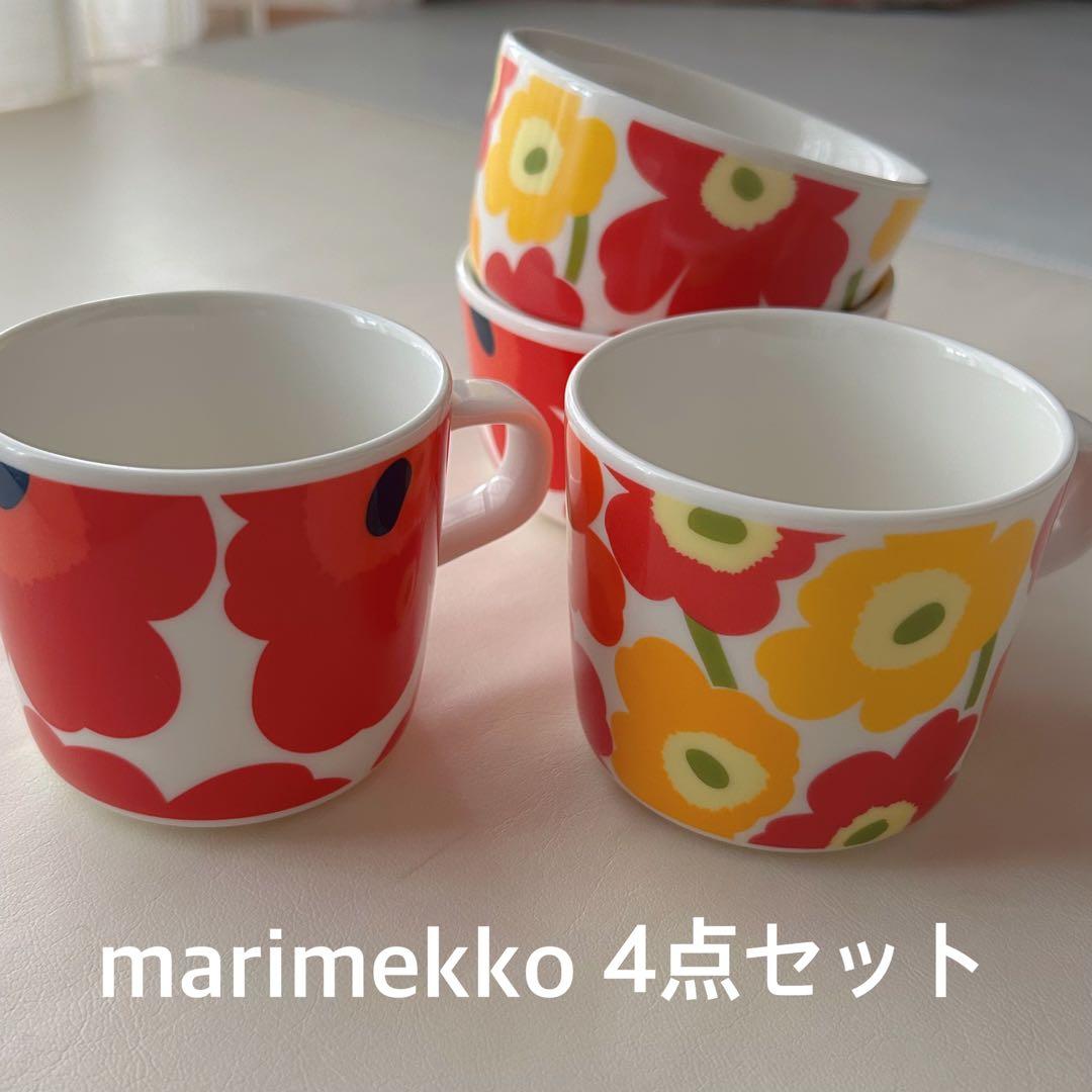 marimekko マリメッコ ミニウニッコ コーヒーカップ&ボウルセット4点