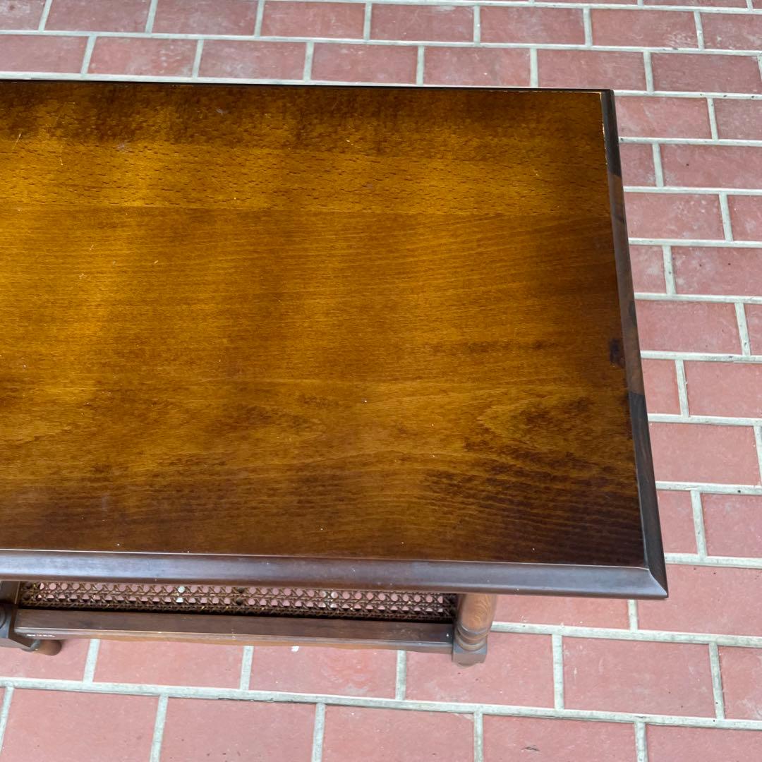 ✖*️様 カリモク テーブル サイドテーブル カフェ 花台 木製 コロニアル ラ