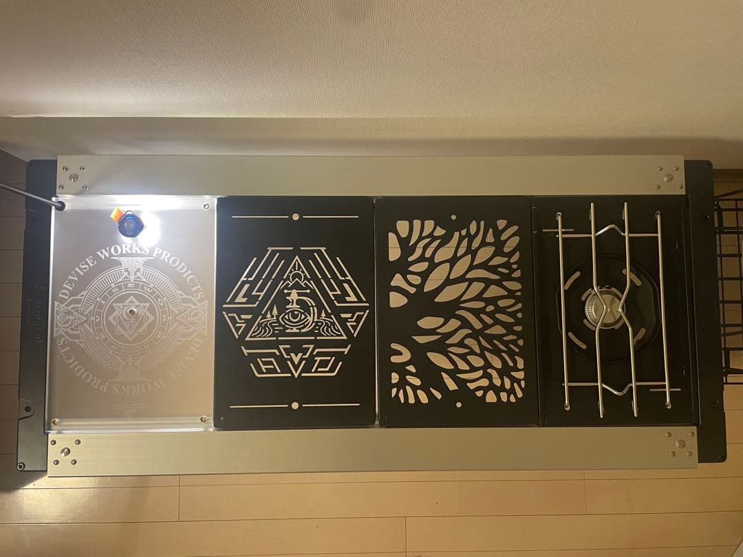 ⭕️限定値「マットブラック耐熱塗装」 スノーピーク　フラットバーナーGS-450R