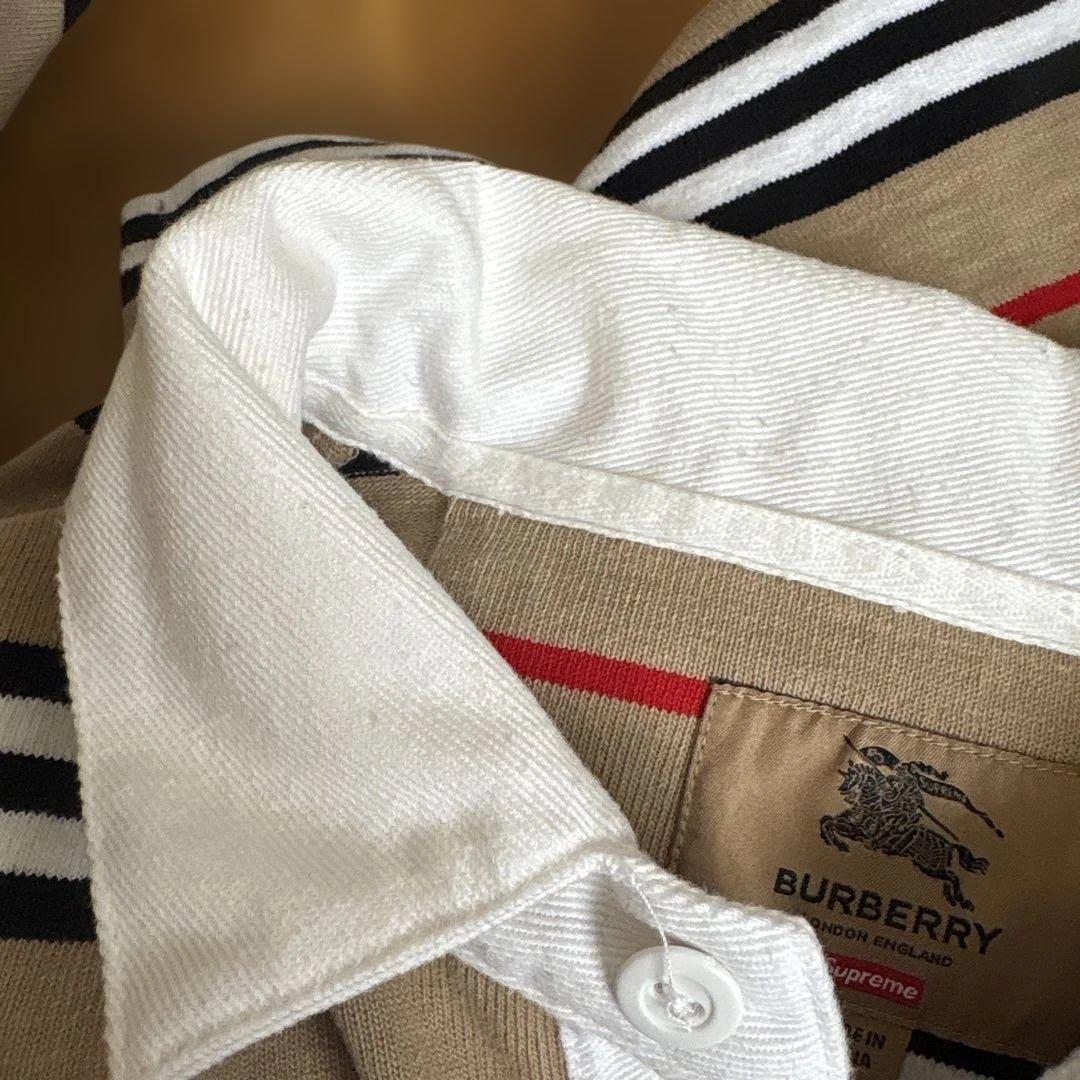 Supreme / Burberry Rugby \"Beige\" ラグビーシャツ