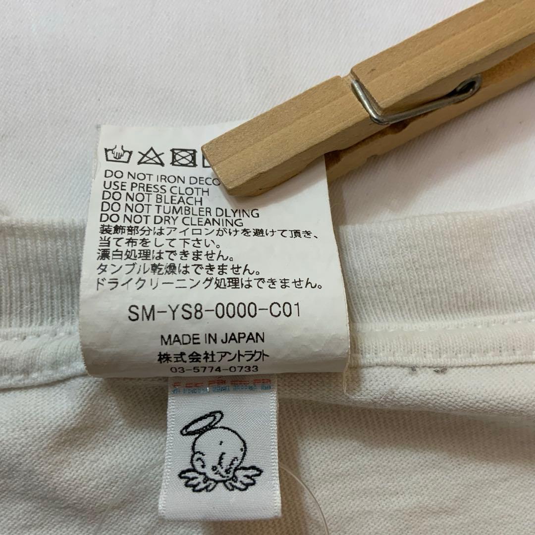 S/S セントマイケル デニムティアーズ Tシャツ ヴィンテージ加工 L