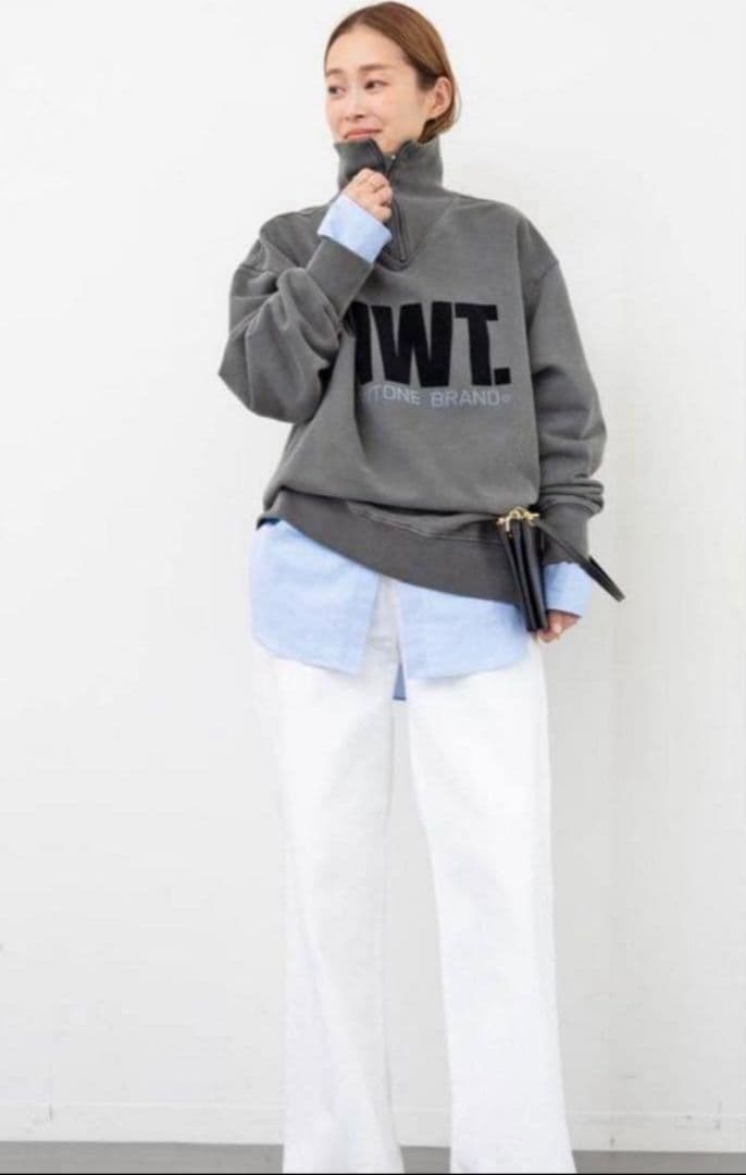 ドゥーズィエムクラスNEWTONE HALF ZIP TOP