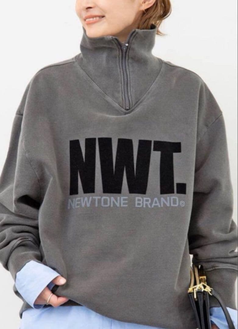 ドゥーズィエムクラスNEWTONE HALF ZIP TOP