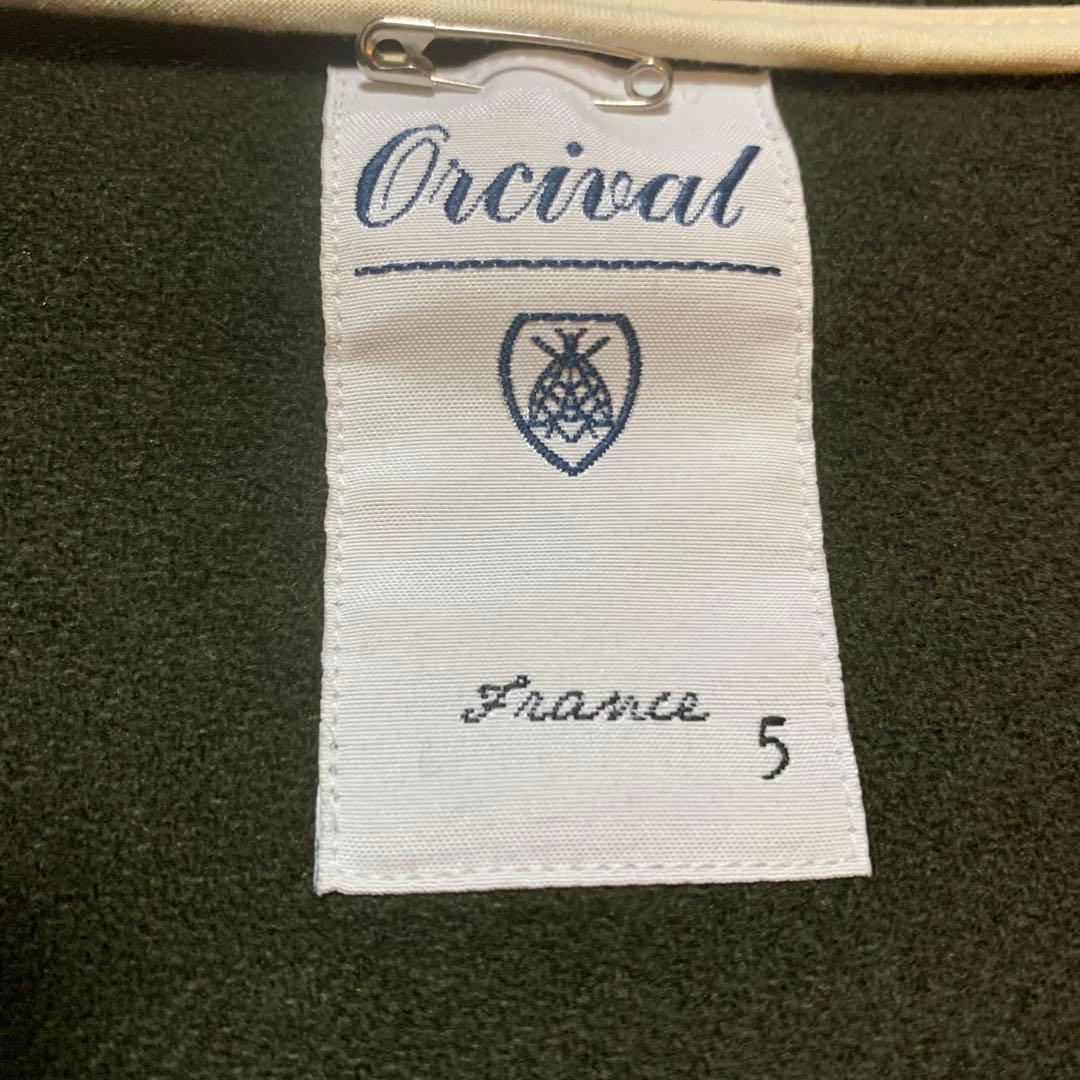 ORCIVAL カーキのウールダッフルコート大きめ