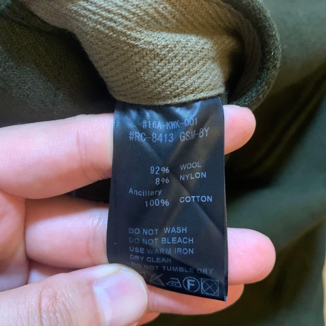 ORCIVAL カーキのウールダッフルコート大きめ