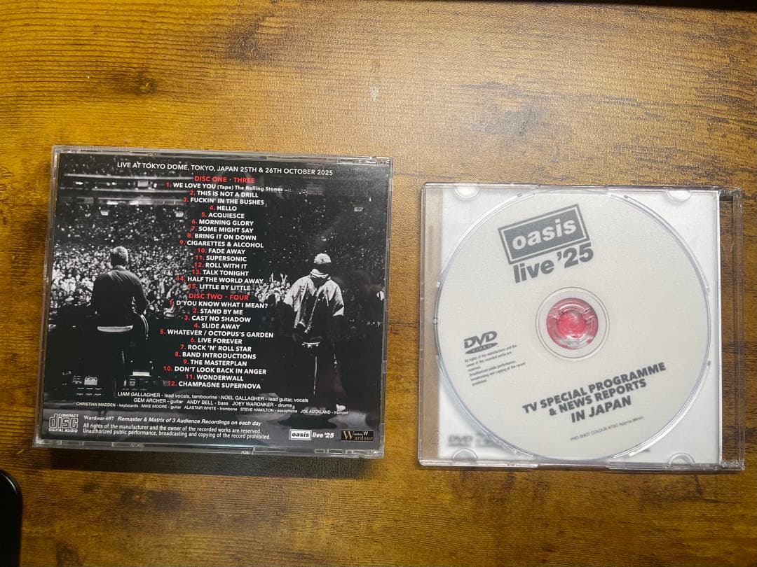 oasis live '25 CD + DVDセット