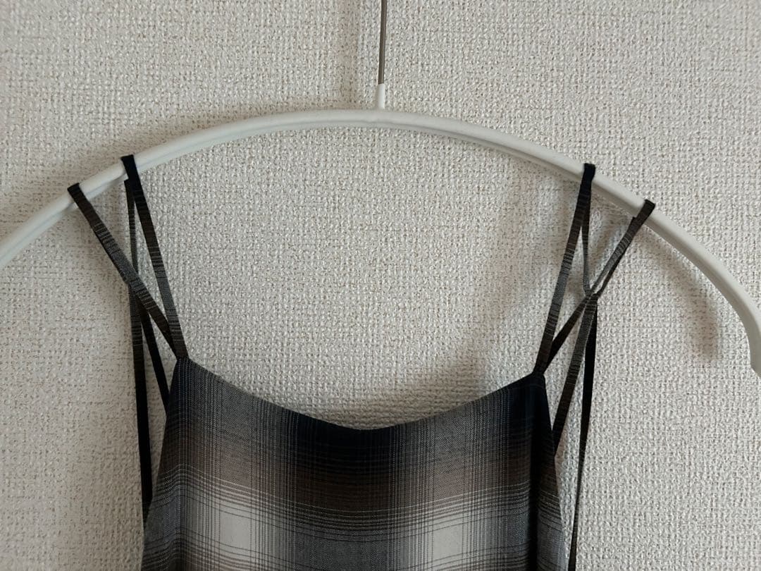 PHEENY ❤︎ レーヨン オンブレ チェック オールインワン フィーニー