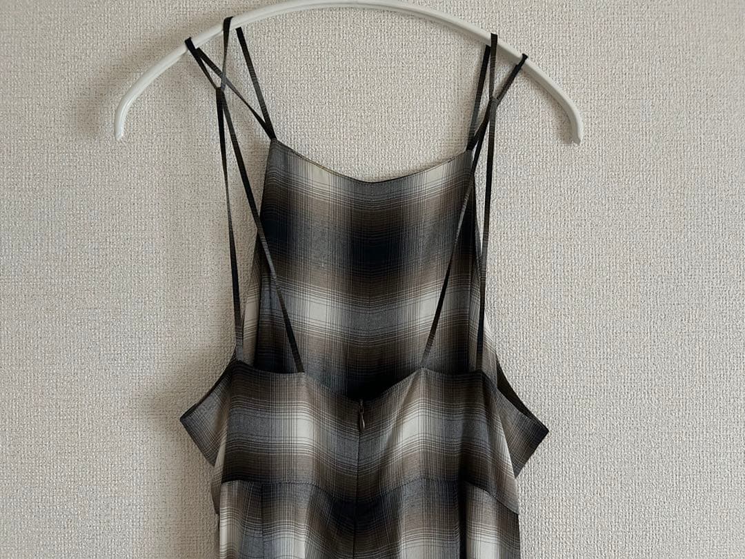 PHEENY ❤︎ レーヨン オンブレ チェック オールインワン フィーニー