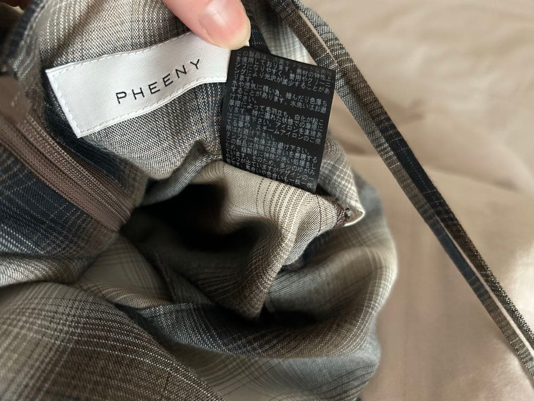 PHEENY ❤︎ レーヨン オンブレ チェック オールインワン フィーニー