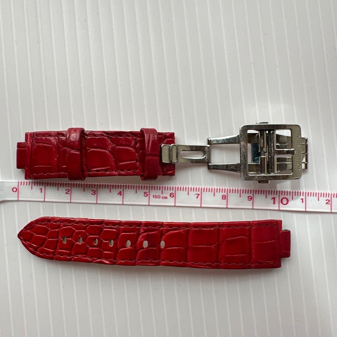 LOUIS VUITTON レザーベルト 赤