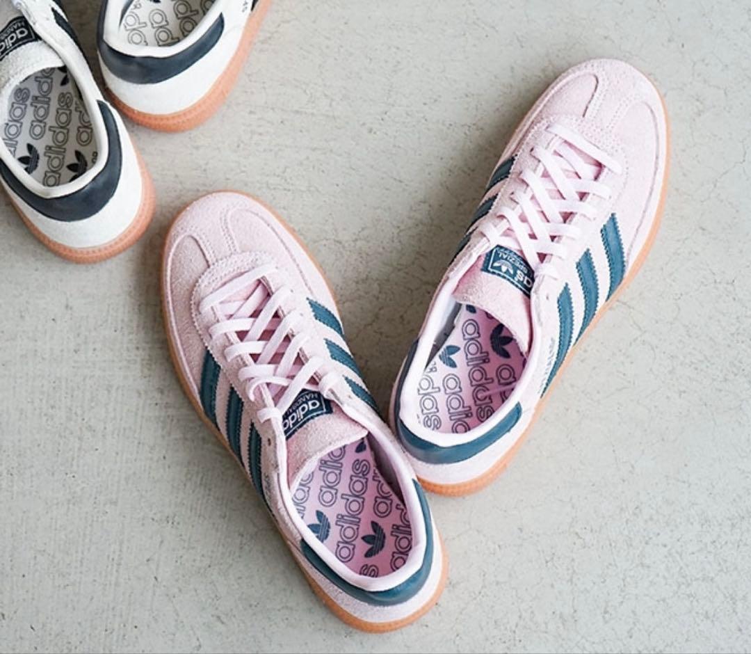 アディダス オリジナルス　HANDBALL スニーカー　ピンク　23.5