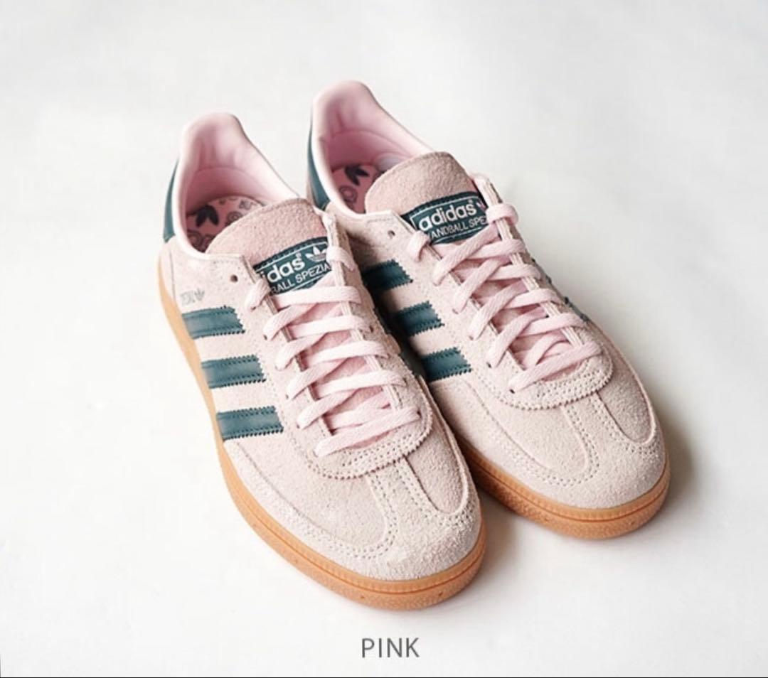 アディダス オリジナルス　HANDBALL スニーカー　ピンク　23.5