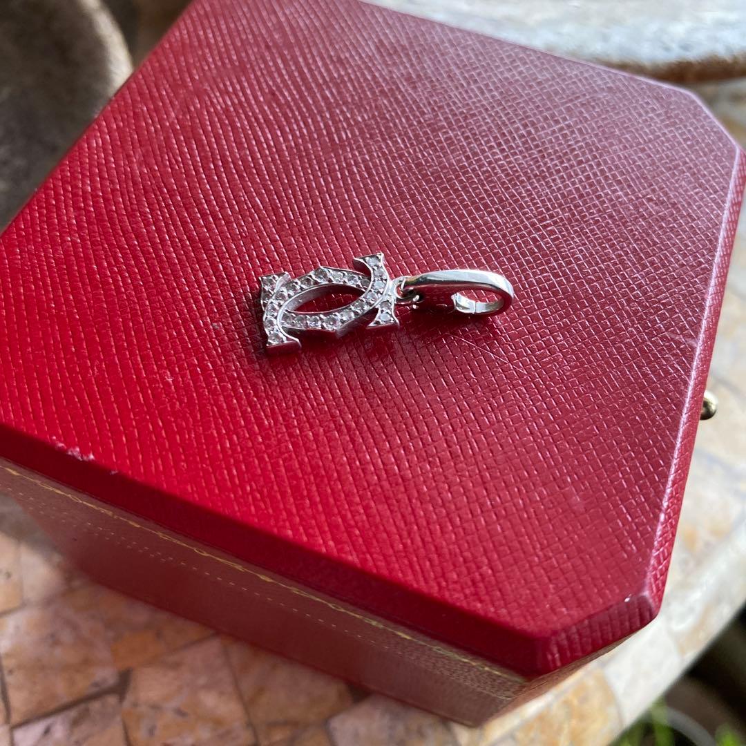 CARTIER 2Cダイヤモンドチャームペンダントトップ