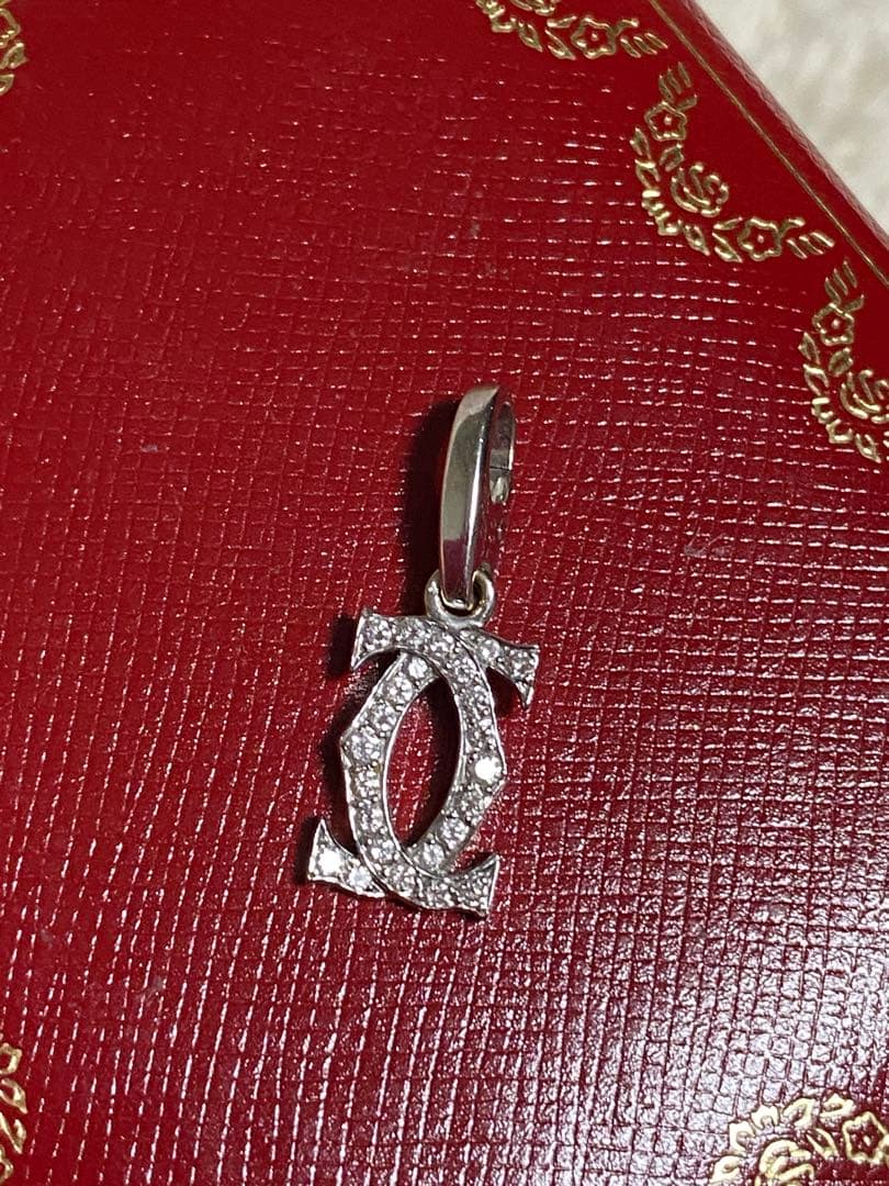 CARTIER 2Cダイヤモンドチャームペンダントトップ
