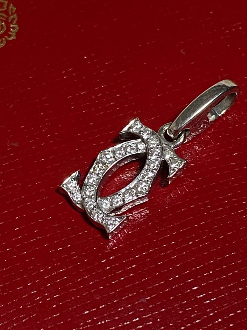 CARTIER 2Cダイヤモンドチャームペンダントトップ