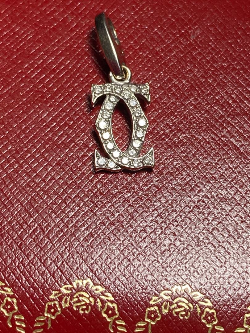 CARTIER 2Cダイヤモンドチャームペンダントトップ