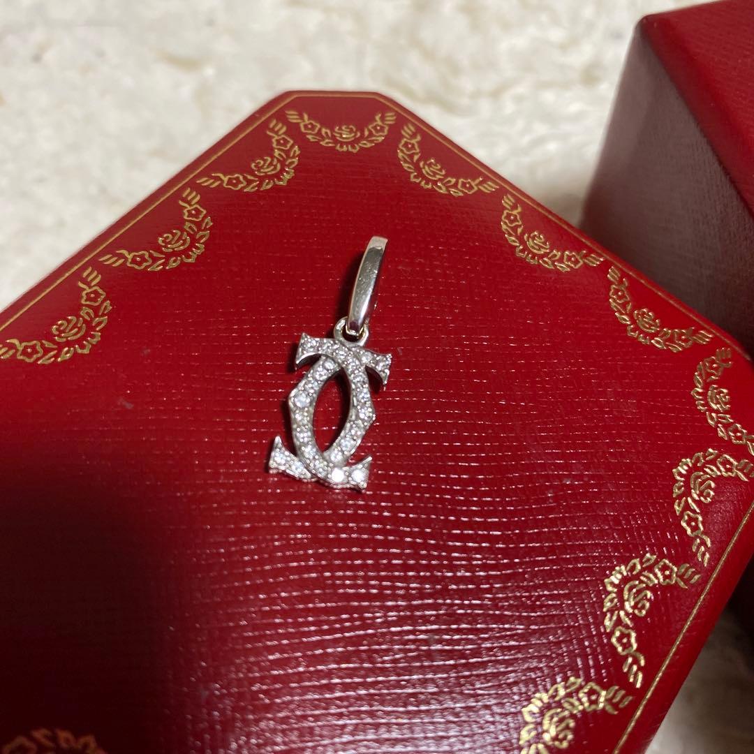 CARTIER 2Cダイヤモンドチャームペンダントトップ
