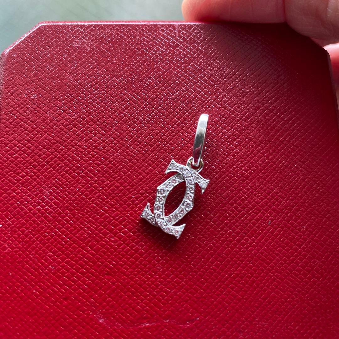 CARTIER 2Cダイヤモンドチャームペンダントトップ