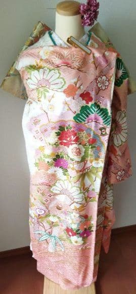 限定セール！1/18(日)まで　433.振袖7点セット 正絹　フルセット　成人式