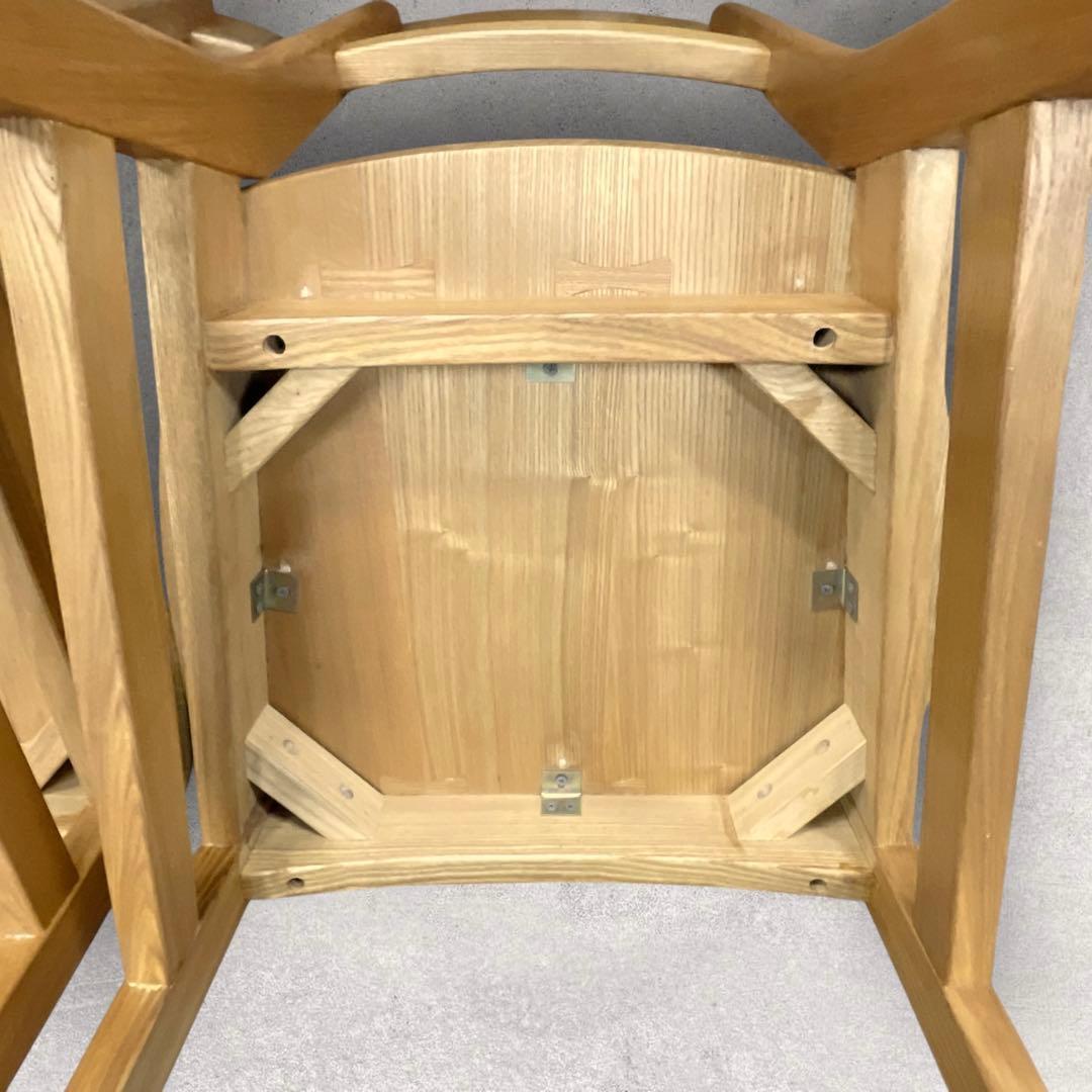 ダイニングチェア　2脚セット　オーク　木製　カリモク　無印　ナチュラル