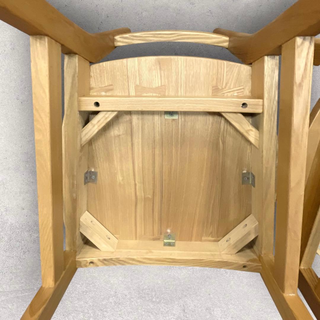 ダイニングチェア　2脚セット　オーク　木製　カリモク　無印　ナチュラル