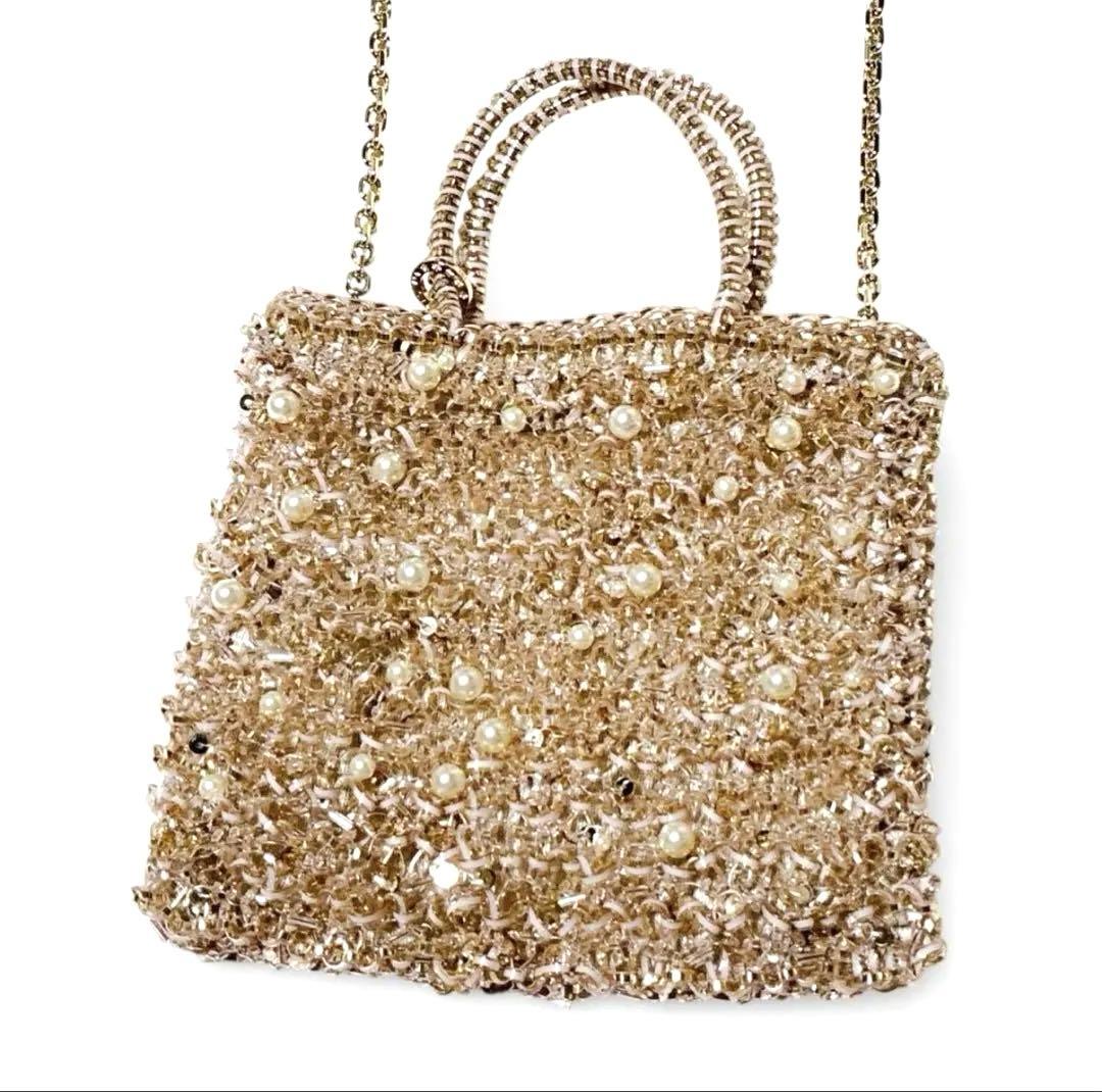 美品レア！アンテプリマ ペルラ グリッター パウダリーピンクゴールド