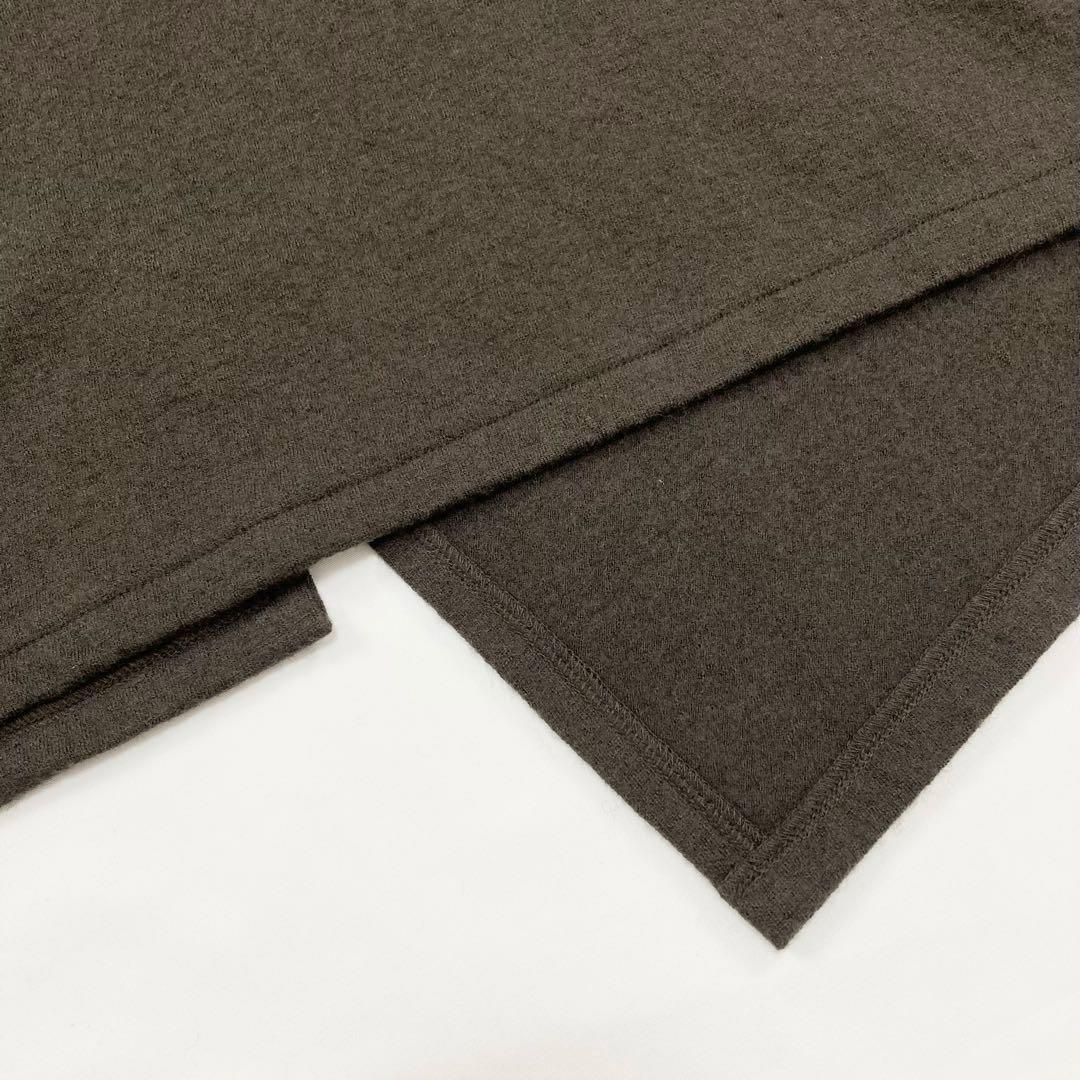 Y's 美品 23AW ウール ハイネック ワンピース カーキブラウン2