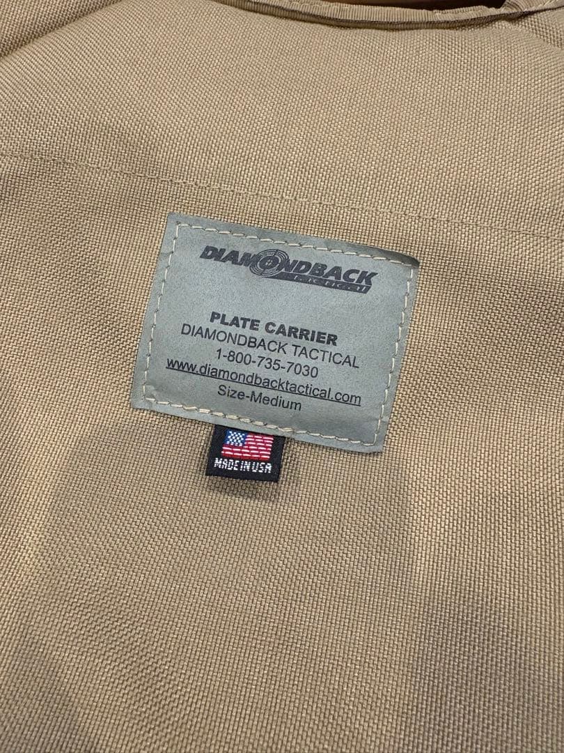 実物　DBT プレートキャリア　ダイアモンドバックタクティカル