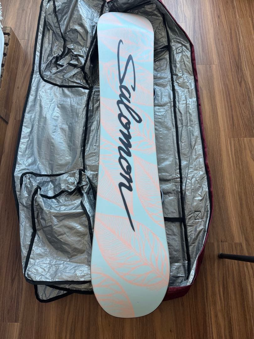 スノーボードサロモンレディース2点セット　ケース付き