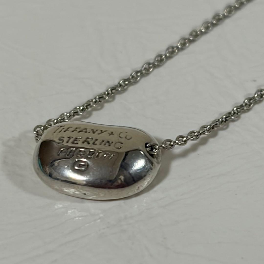 美品 ティファニー ビーンズ スモール ネックレス シルバー925