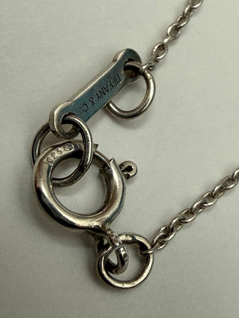 美品 ティファニー ビーンズ スモール ネックレス シルバー925