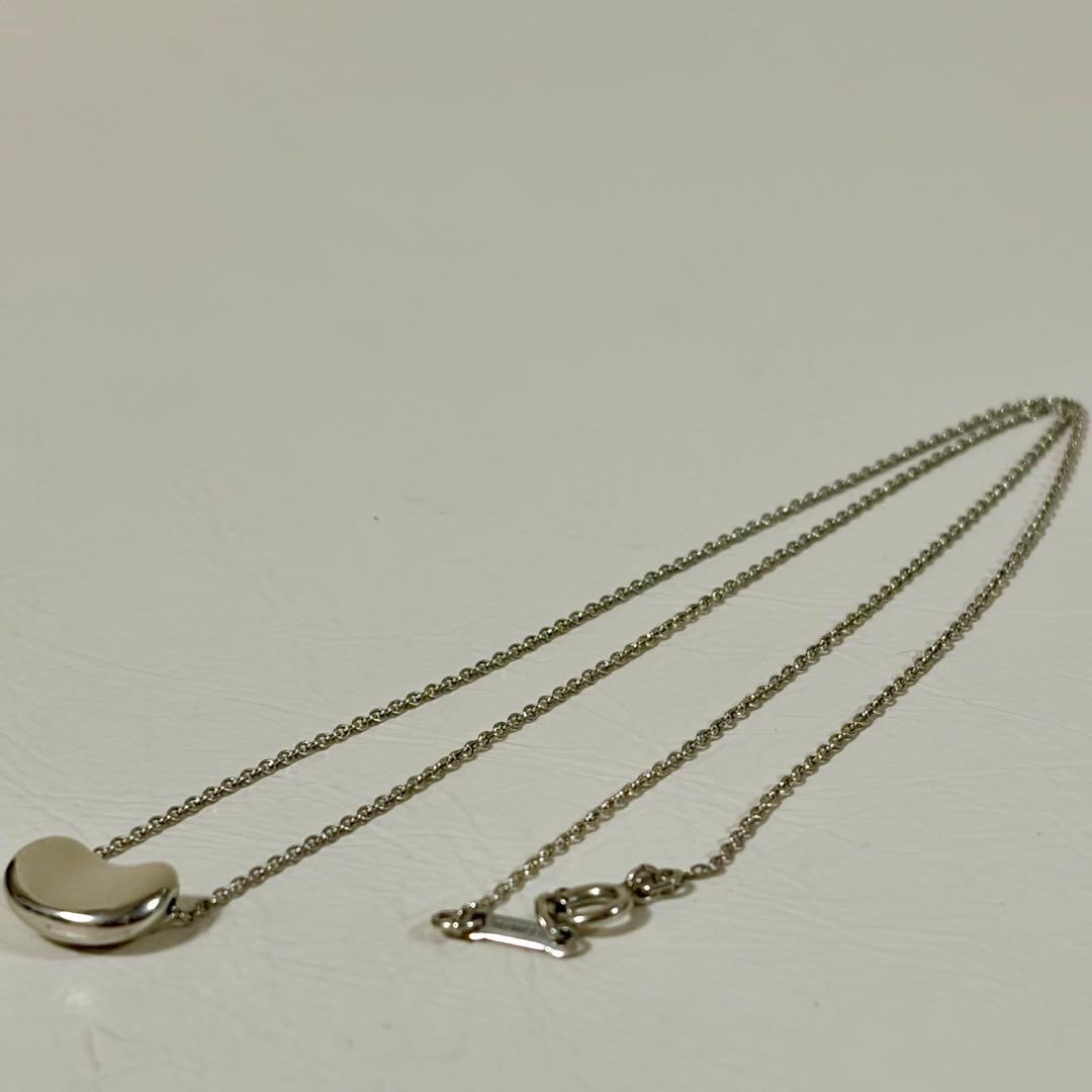 美品 ティファニー ビーンズ スモール ネックレス シルバー925